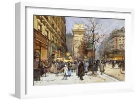 Figures on Le Boulevard St-Eugene Galien-Laloue-Framed Giclee Print