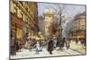 Figures on Le Boulevard St-Eugene Galien-Laloue-Mounted Giclee Print