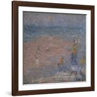 Figures on the Beach, Walberswick-Philip Wilson Steer-Framed Giclee Print