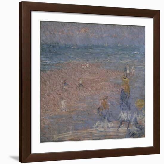 Figures on the Beach, Walberswick-Philip Wilson Steer-Framed Giclee Print