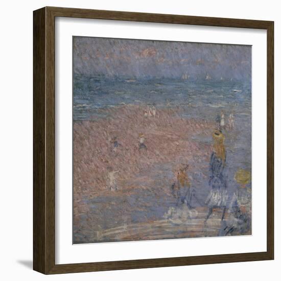 Figures on the Beach, Walberswick-Philip Wilson Steer-Framed Giclee Print