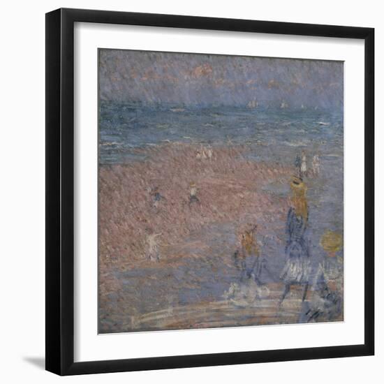Figures on the Beach, Walberswick-Philip Wilson Steer-Framed Giclee Print