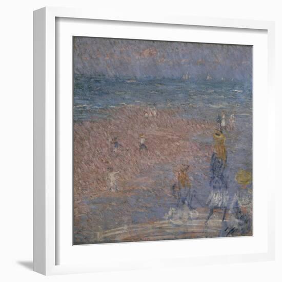 Figures on the Beach, Walberswick-Philip Wilson Steer-Framed Giclee Print