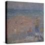 Figures on the Beach, Walberswick-Philip Wilson Steer-Stretched Canvas