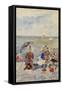 Figures on the Beach-Maurice Brazil Prendergast-Framed Stretched Canvas