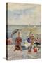 Figures on the Beach-Maurice Brazil Prendergast-Stretched Canvas