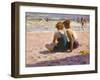 Figures on the Beach-Edward Potthast-Framed Art Print