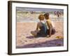 Figures on the Beach-Edward Potthast-Framed Art Print