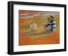 Figures on the Beach-Sarah Butterfield-Framed Giclee Print