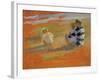 Figures on the Beach-Sarah Butterfield-Framed Giclee Print