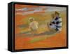 Figures on the Beach-Sarah Butterfield-Framed Stretched Canvas