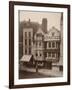 Figures Standing Near a Shop Front on Macclesfield Street, Soho, London, 1883-Henry Dixon-Framed Photographic Print