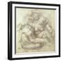 Figures Study for the Lamentation Over the Dead Christ, 1530-Michelangelo Buonarroti-Framed Premium Giclee Print