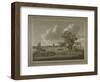 Figures Transporting Vegetable Along the Bank of the River Thames-John the Elder Cleveley-Framed Giclee Print