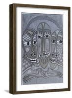 Figures-Muktair Oladoja-Framed Giclee Print