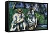 Figures-Paul C?zanne-Framed Stretched Canvas
