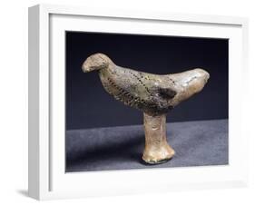 Figurine in Shape of Bird, Terracotta Statue from Topornica, Zamosc, Poland, Lusatian Culture-null-Framed Giclee Print