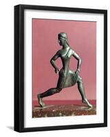 Figurine of a Girl Running-null-Framed Giclee Print