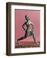 Figurine of a Girl Running-null-Framed Giclee Print