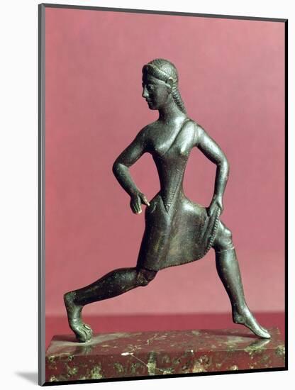 Figurine of a Girl Running-null-Mounted Giclee Print