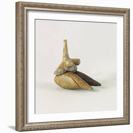 Figurine of a Nude Woman, known as the 'Venus of Sarab', from Tappeh Sarab, Iran-Prehistoric-Framed Giclee Print