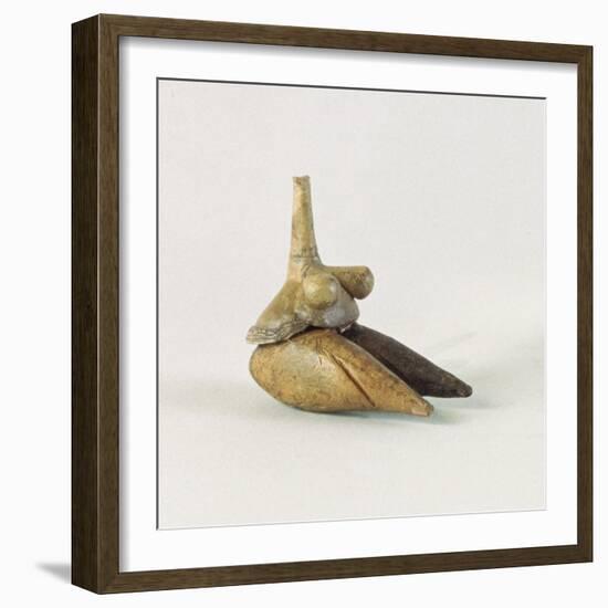 Figurine of a Nude Woman, known as the 'Venus of Sarab', from Tappeh Sarab, Iran-Prehistoric-Framed Giclee Print