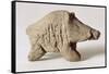 Figurine of a Small Boar, from Tappeh Sarab, Iran, circa 6th Millennium BC-Prehistoric-Framed Stretched Canvas