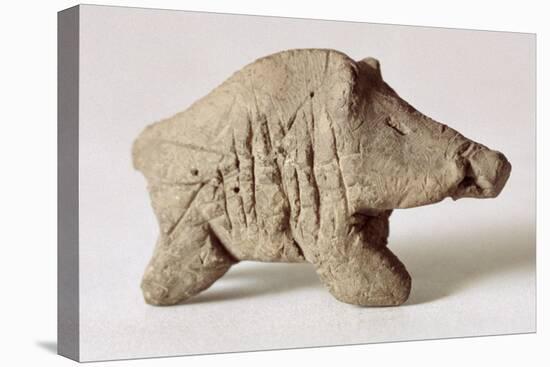 Figurine of a Small Boar, from Tappeh Sarab, Iran, circa 6th Millennium BC-Prehistoric-Stretched Canvas