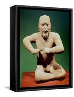 Figurine of a Wrestler-null-Framed Stretched Canvas