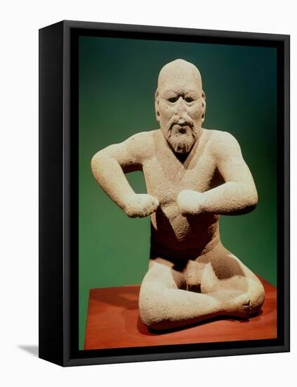 Figurine of a Wrestler-null-Framed Stretched Canvas