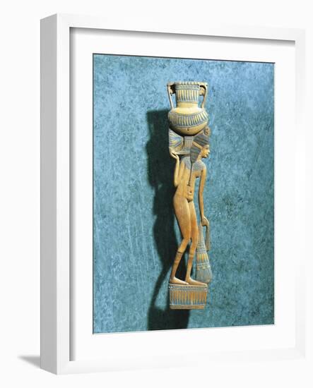 Figurine of Naked Woman Holding Vase for Ointments and Sack of Lily Petals-null-Framed Giclee Print