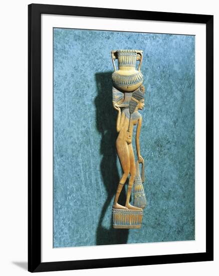 Figurine of Naked Woman Holding Vase for Ointments and Sack of Lily Petals-null-Framed Premium Giclee Print