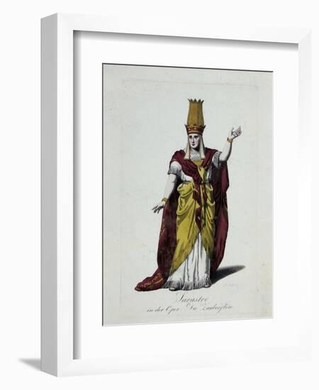 Figurine of Sarastro, Character from The Magic Flute, Opera by Wolfgang Amadeus Mozart-Karl Friedrich Thiele-Framed Giclee Print