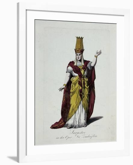 Figurine of Sarastro, Character from The Magic Flute, Opera by Wolfgang Amadeus Mozart-Karl Friedrich Thiele-Framed Giclee Print