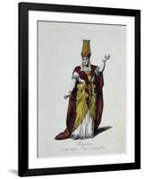 Figurine of Sarastro, Character from The Magic Flute, Opera by Wolfgang Amadeus Mozart-Karl Friedrich Thiele-Framed Giclee Print