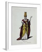 Figurine of Sarastro, Character from The Magic Flute, Opera by Wolfgang Amadeus Mozart-Karl Friedrich Thiele-Framed Giclee Print