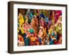 Figurines at the Saturday Market, Goa, India-Walter Bibikow-Framed Photographic Print