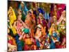 Figurines at the Saturday Market, Goa, India-Walter Bibikow-Mounted Photographic Print