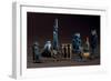 Figurines of Deities, Theris, Horus, Thoth, Maat, Sekhmet and Bes, Late Period-null-Framed Giclee Print