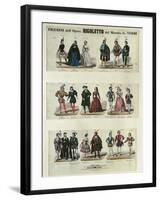 Figurini dell'Opera Rigoletto (Figures from the Opera Rigoletto), Opera by Giuseppe Verdi-null-Framed Giclee Print