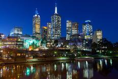 Melbourne Skyline at Dusk-FiledIMAGE-Photographic Print