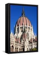 Filigree Detail on Exterior of the Parliament Building, Budapest, Hungary-Kimberly Walker-Framed Stretched Canvas