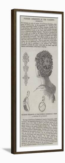 Filigree Ornaments at the Florence Exhibition-null-Framed Giclee Print