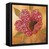 Filigree Poppy 2-Sandra Smith-Framed Stretched Canvas