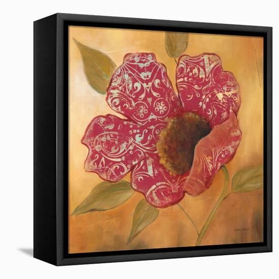 Filigree Poppy 2-Sandra Smith-Framed Stretched Canvas