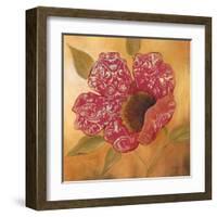 Filigree Poppy 2-Sandra Smith-Framed Art Print