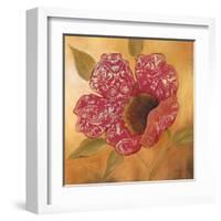 Filigree Poppy 2-Sandra Smith-Framed Art Print