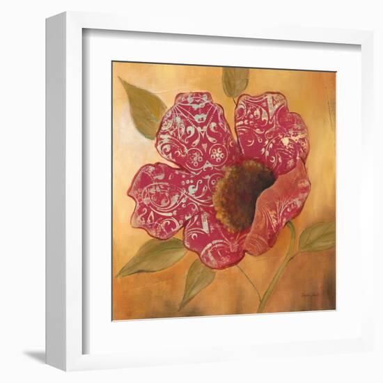 Filigree Poppy 2-Sandra Smith-Framed Art Print