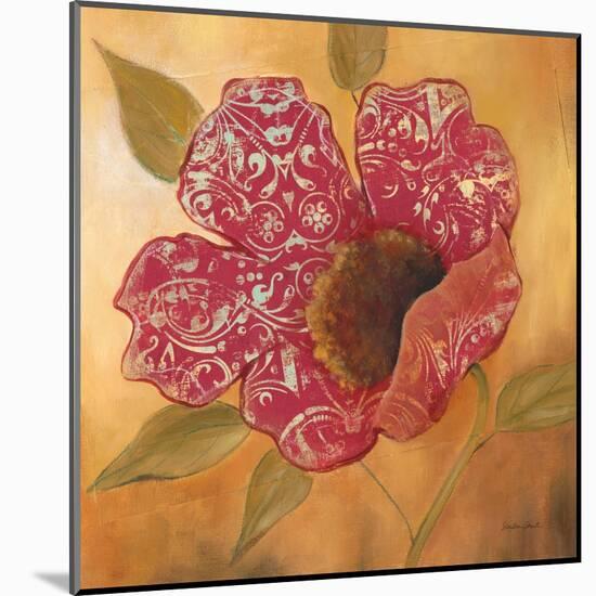 Filigree Poppy 2-Sandra Smith-Mounted Art Print