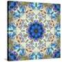 Filigree Shining Mandala Ornament from Flower Photographs, Conceptual Layer Work-Alaya Gadeh-Stretched Canvas